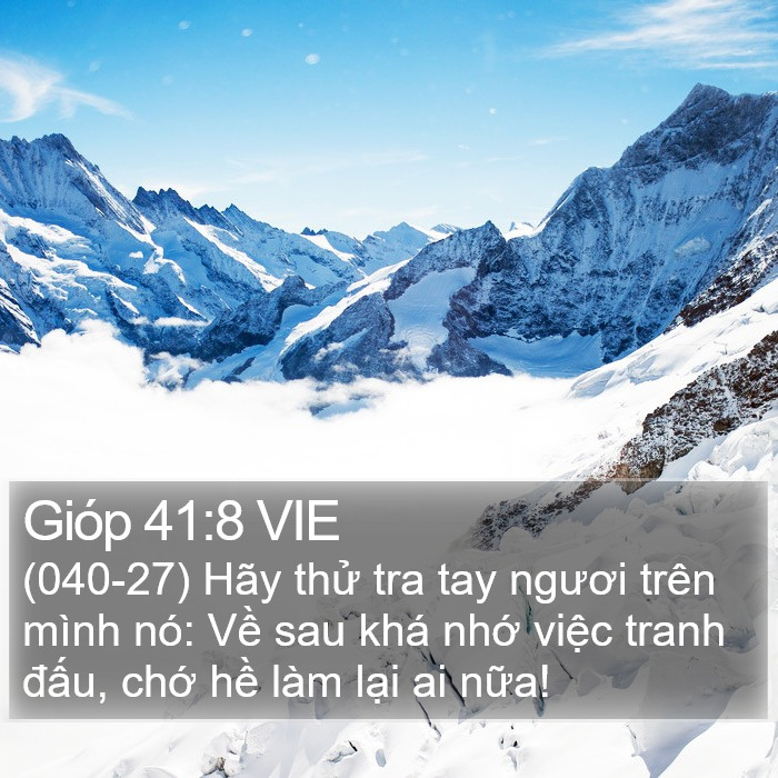 Gióp 41:8 VIE Bible Study