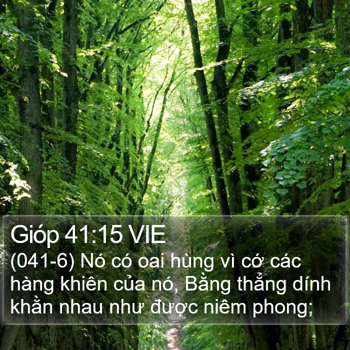 Gióp 41:15 VIE Bible Study