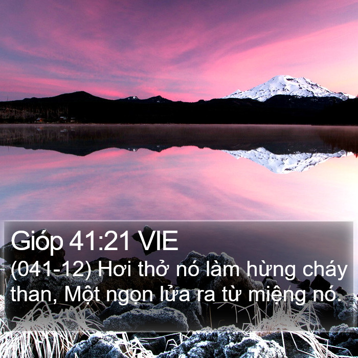 Gióp 41:21 VIE Bible Study