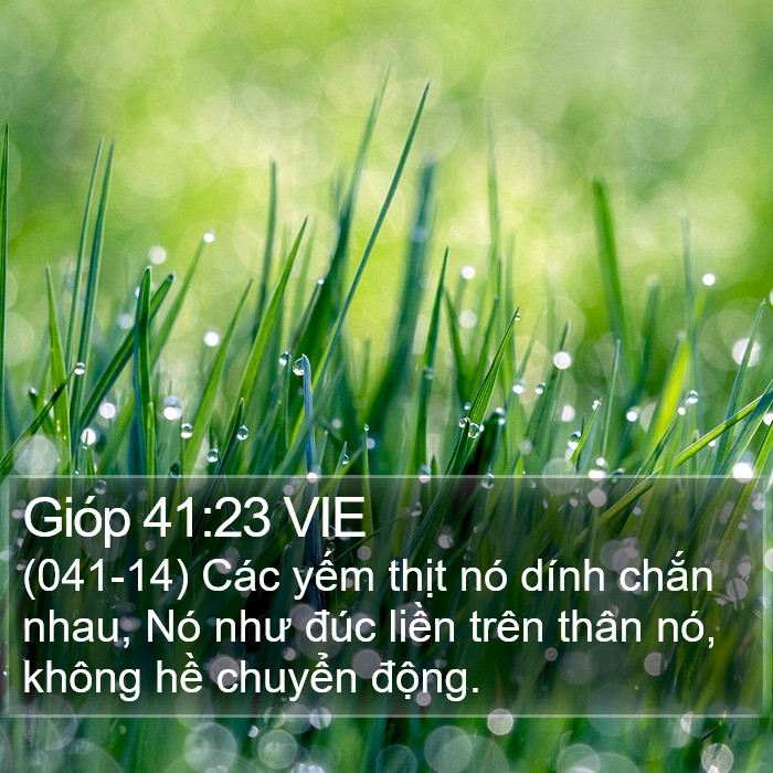 Gióp 41:23 VIE Bible Study