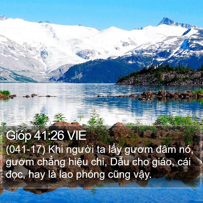 Gióp 41:26 VIE Bible Study