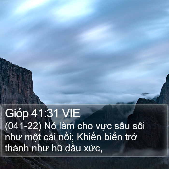 Gióp 41:31 VIE Bible Study