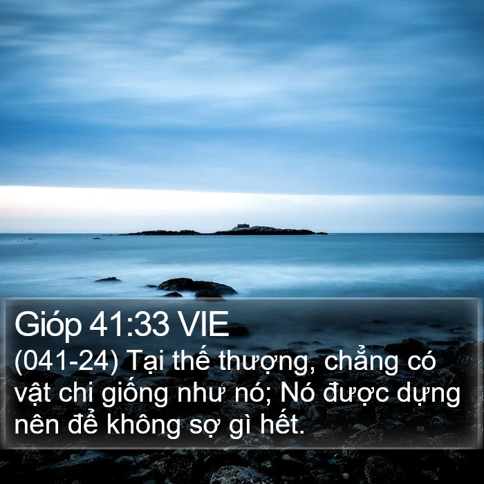 Gióp 41:33 VIE Bible Study