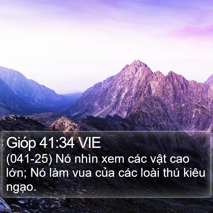 Gióp 41:34 VIE Bible Study