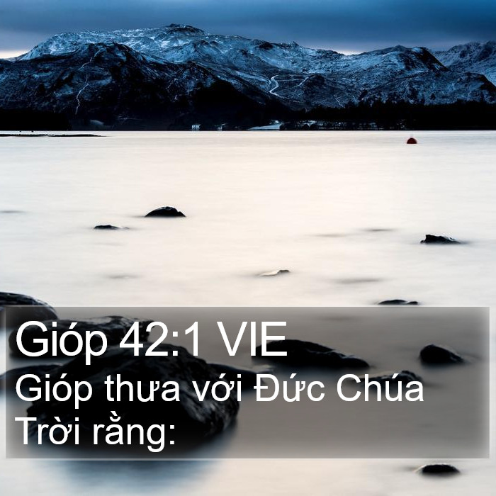Gióp 42:1 VIE Bible Study