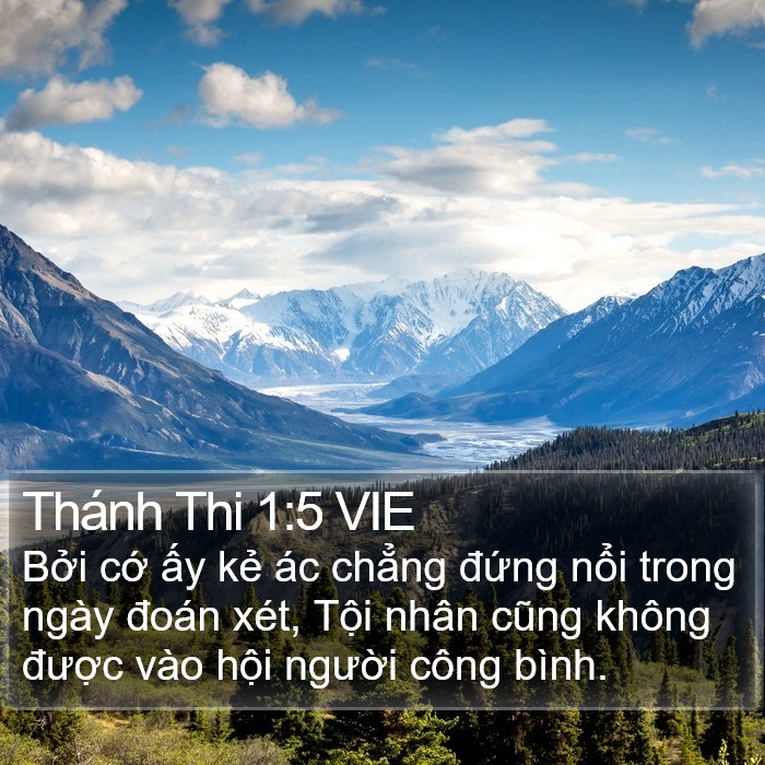 Thánh Thi 1:5 VIE Bible Study