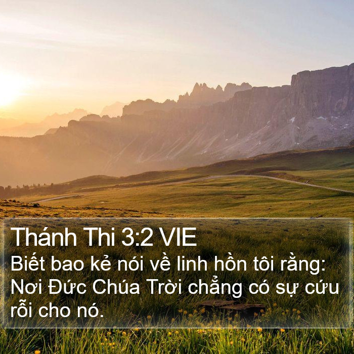 Thánh Thi 3:2 VIE Bible Study