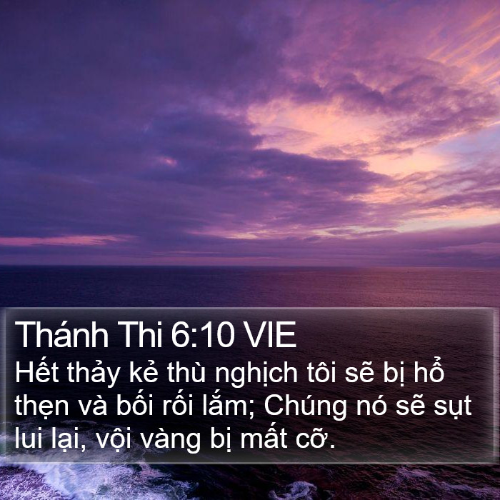 Thánh Thi 6:10 VIE Bible Study