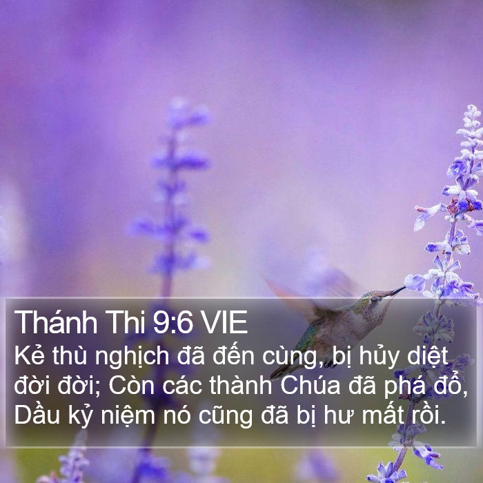 Thánh Thi 9:6 VIE Bible Study