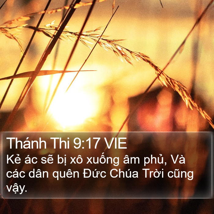 Thánh Thi 9:17 VIE Bible Study