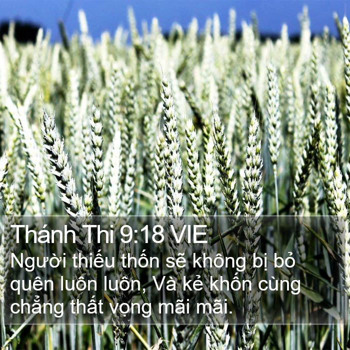 Thánh Thi 9:18 VIE Bible Study