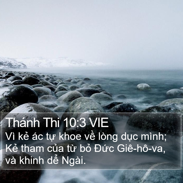 Thánh Thi 10:3 VIE Bible Study