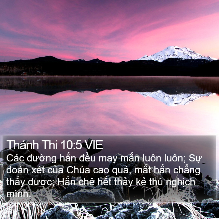 Thánh Thi 10:5 VIE Bible Study