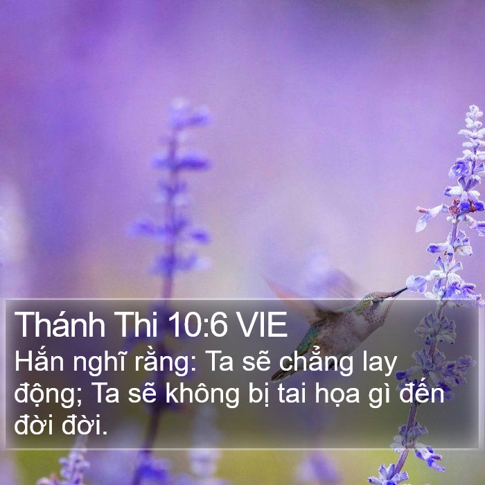 Thánh Thi 10:6 VIE Bible Study