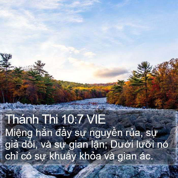 Thánh Thi 10:7 VIE Bible Study