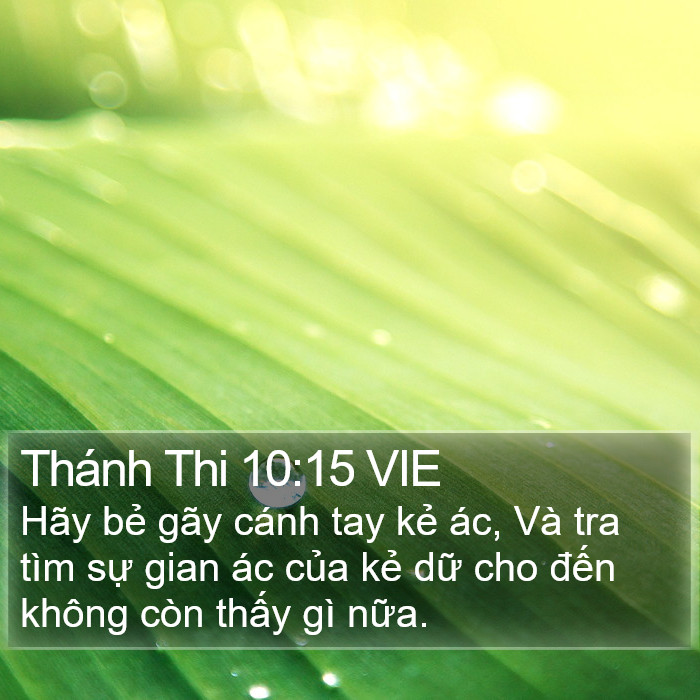 Thánh Thi 10:15 VIE Bible Study