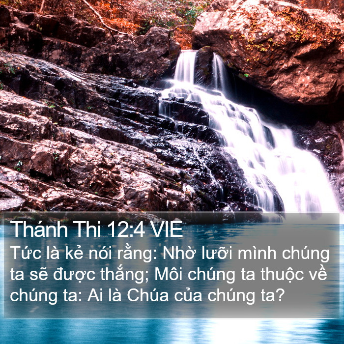 Thánh Thi 12:4 VIE Bible Study