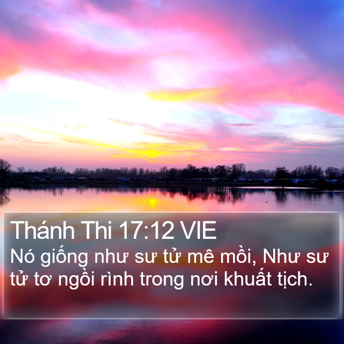 Thánh Thi 17:12 VIE Bible Study