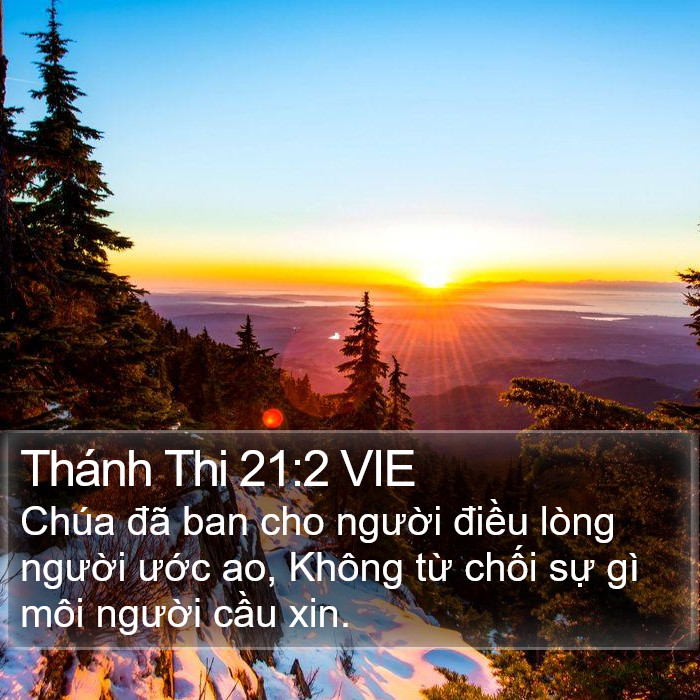 Thánh Thi 21:2 VIE Bible Study