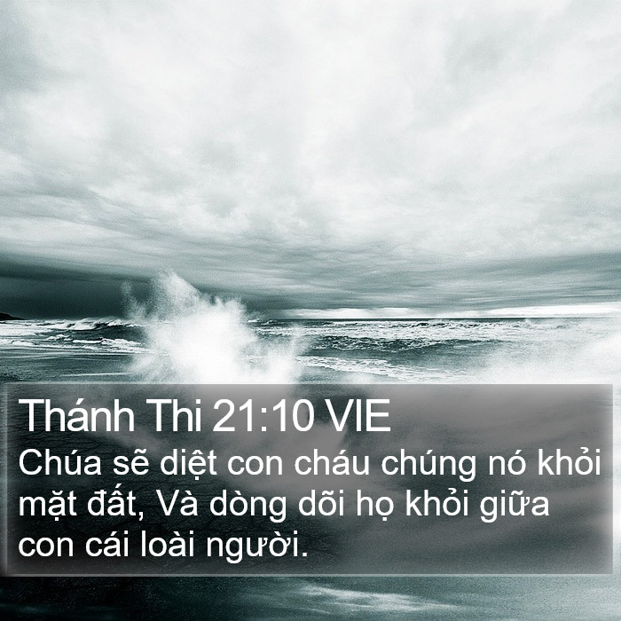 Thánh Thi 21:10 VIE Bible Study