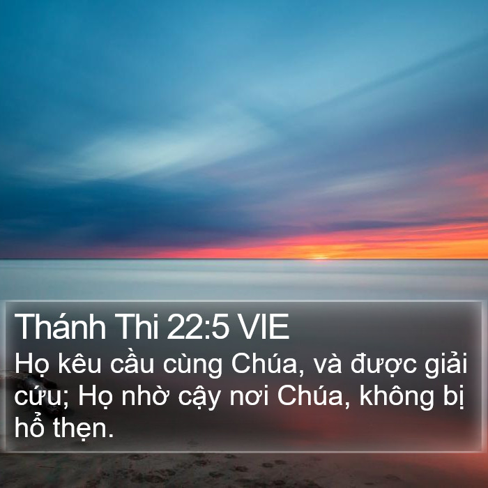 Thánh Thi 22:5 VIE Bible Study