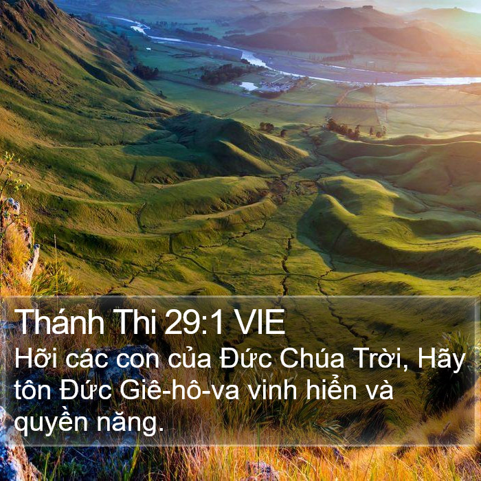 Thánh Thi 29:1 VIE Bible Study