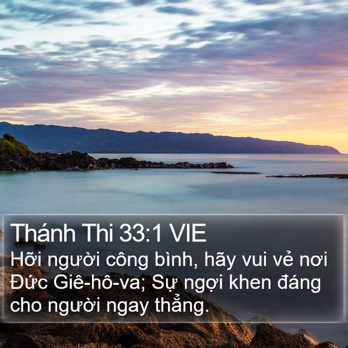 Thánh Thi 33:1 VIE Bible Study