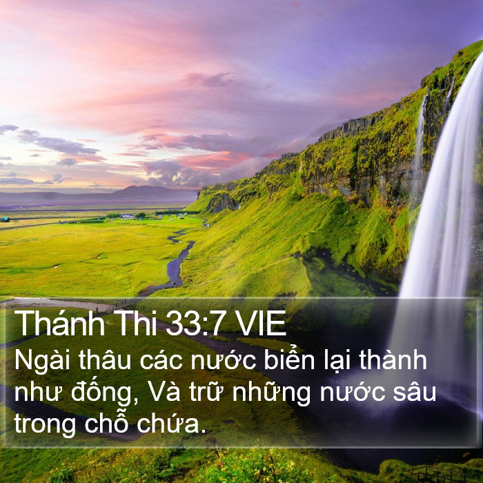 Thánh Thi 33:7 VIE Bible Study