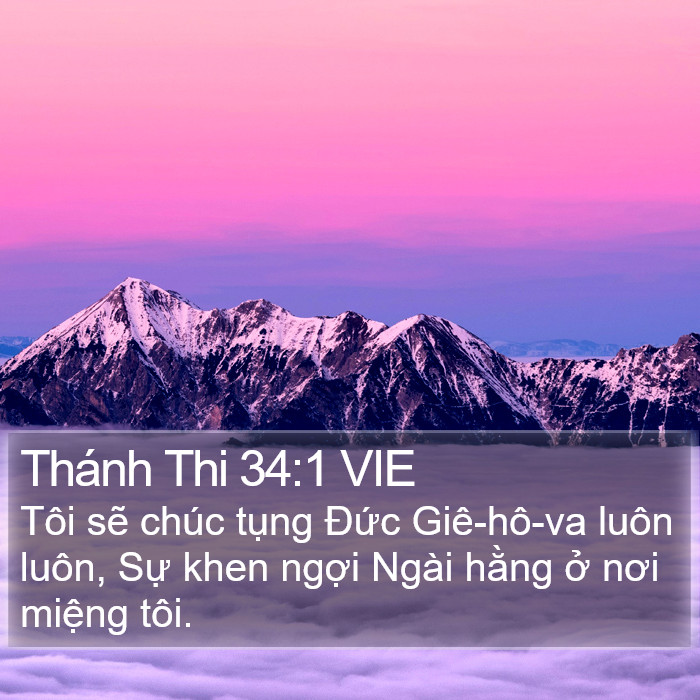 Thánh Thi 34:1 VIE Bible Study