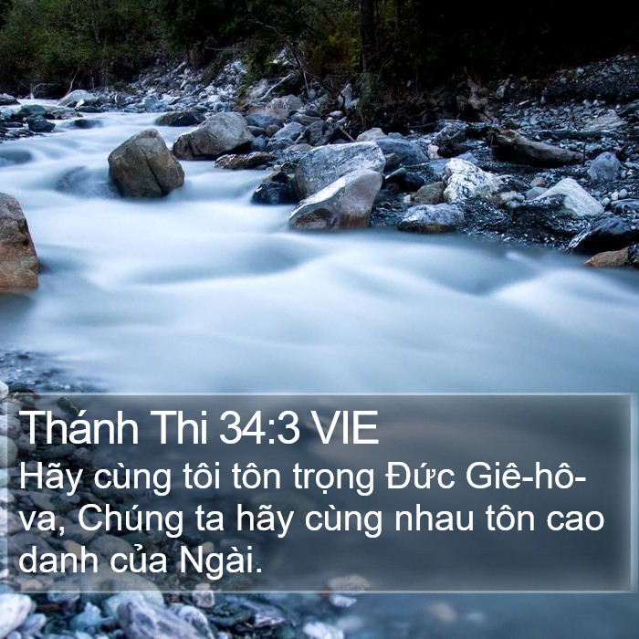 Thánh Thi 34:3 VIE Bible Study
