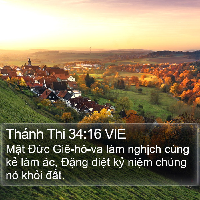 Thánh Thi 34:16 VIE Bible Study