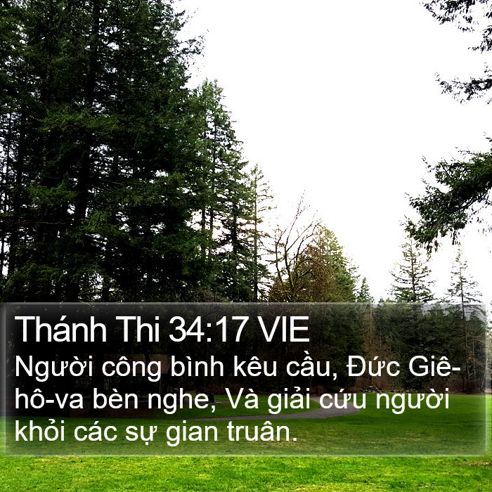 Thánh Thi 34:17 VIE Bible Study