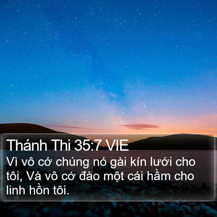 Thánh Thi 35:7 VIE Bible Study