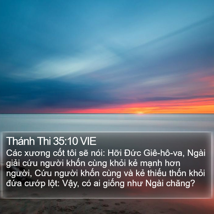 Thánh Thi 35:10 VIE Bible Study