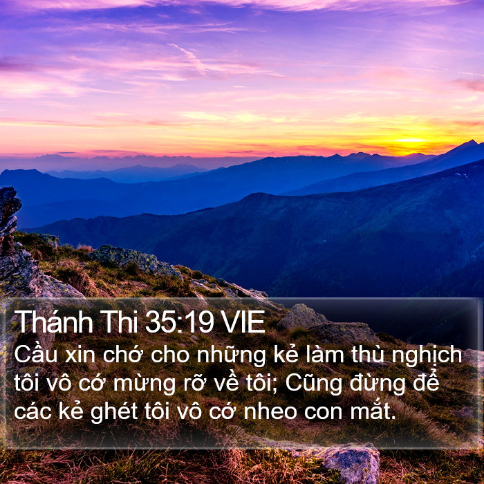 Thánh Thi 35:19 VIE Bible Study