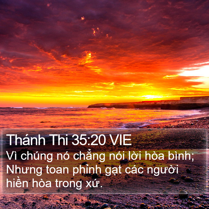 Thánh Thi 35:20 VIE Bible Study