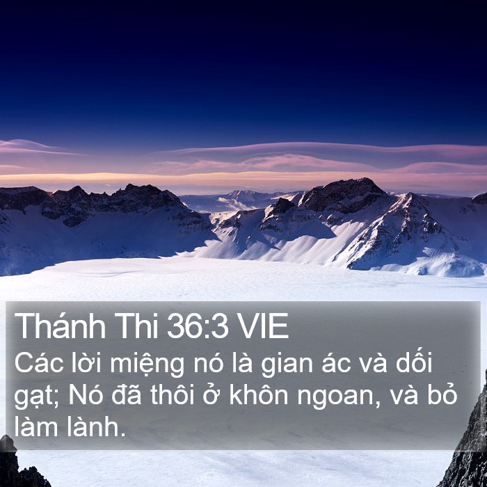 Thánh Thi 36:3 VIE Bible Study