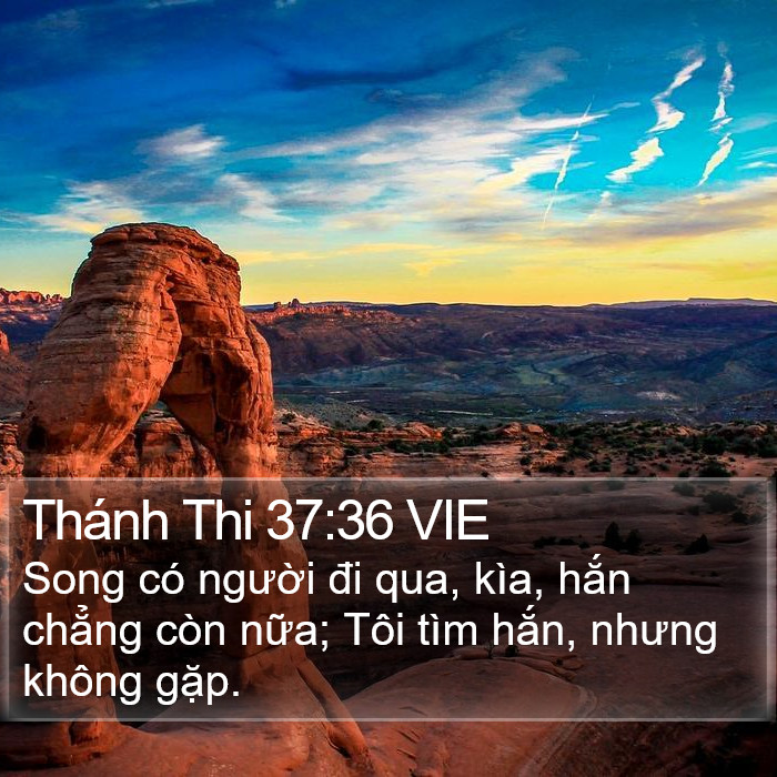 Thánh Thi 37:36 VIE Bible Study