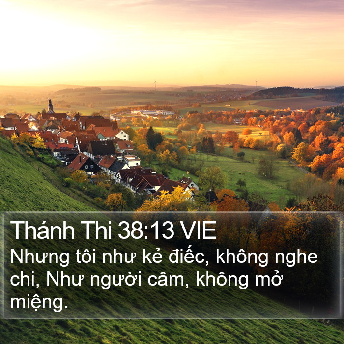 Thánh Thi 38:13 VIE Bible Study