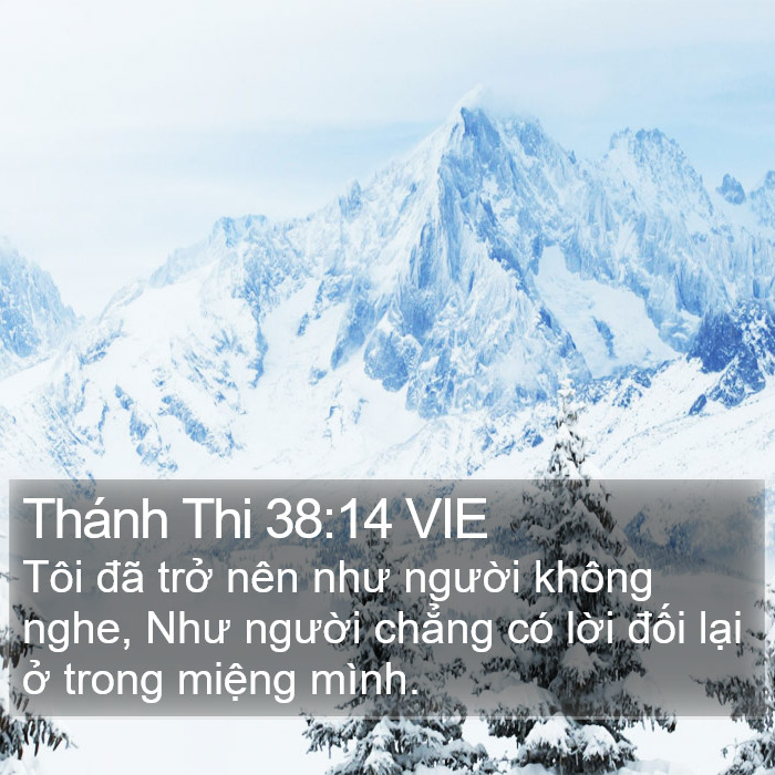 Thánh Thi 38:14 VIE Bible Study