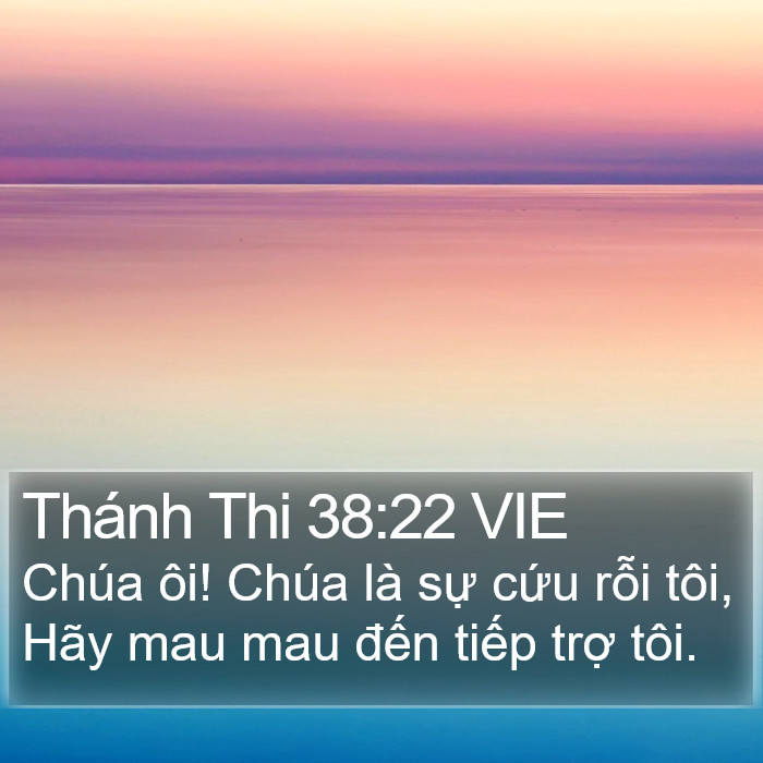 Thánh Thi 38:22 VIE Bible Study