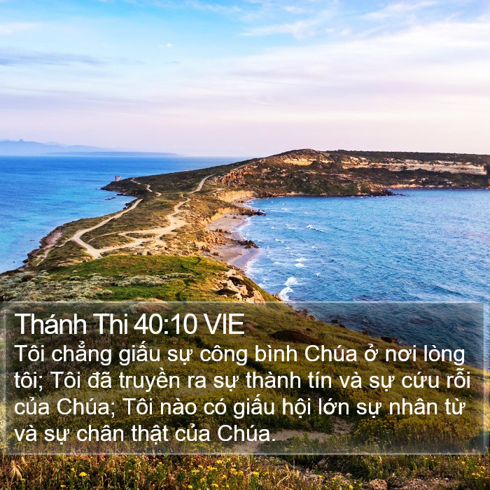 Thánh Thi 40:10 VIE Bible Study