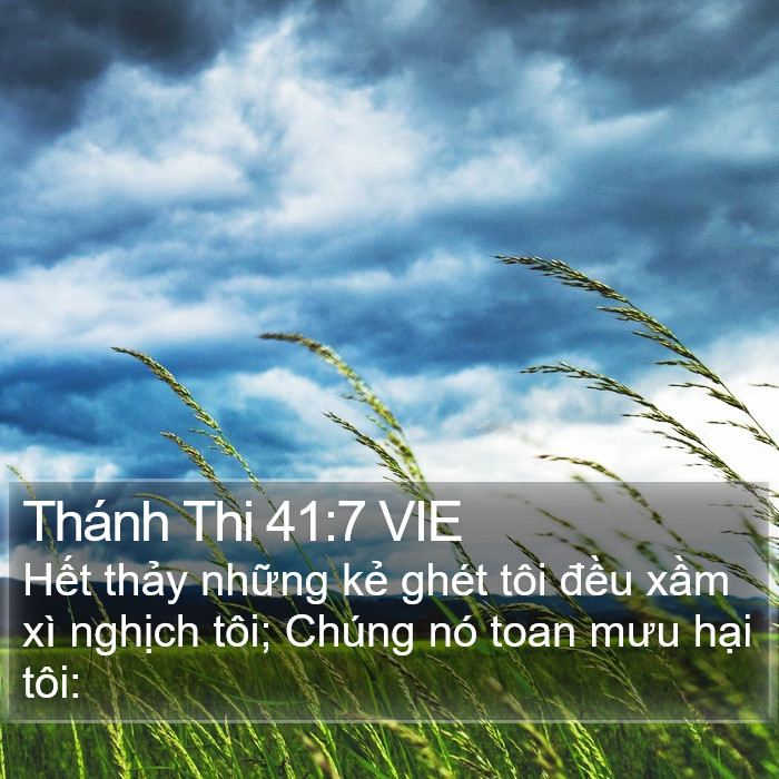 Thánh Thi 41:7 VIE Bible Study