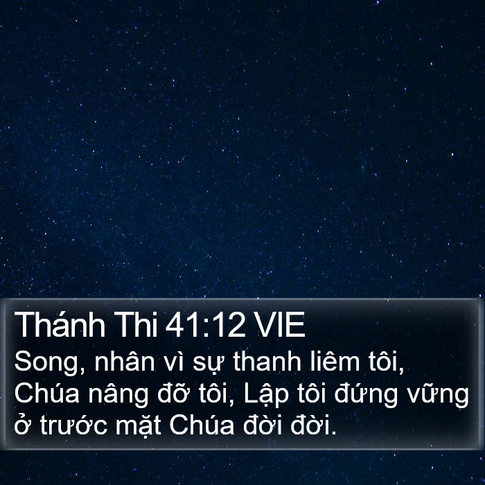 Thánh Thi 41:12 VIE Bible Study