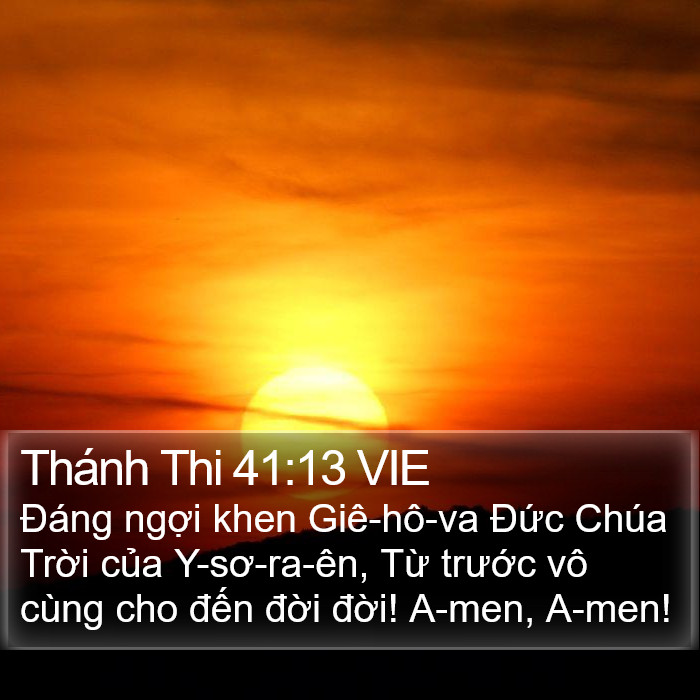 Thánh Thi 41:13 VIE Bible Study