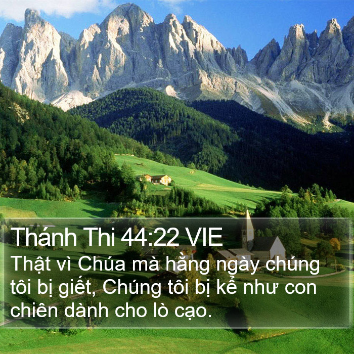 Thánh Thi 44:22 VIE Bible Study