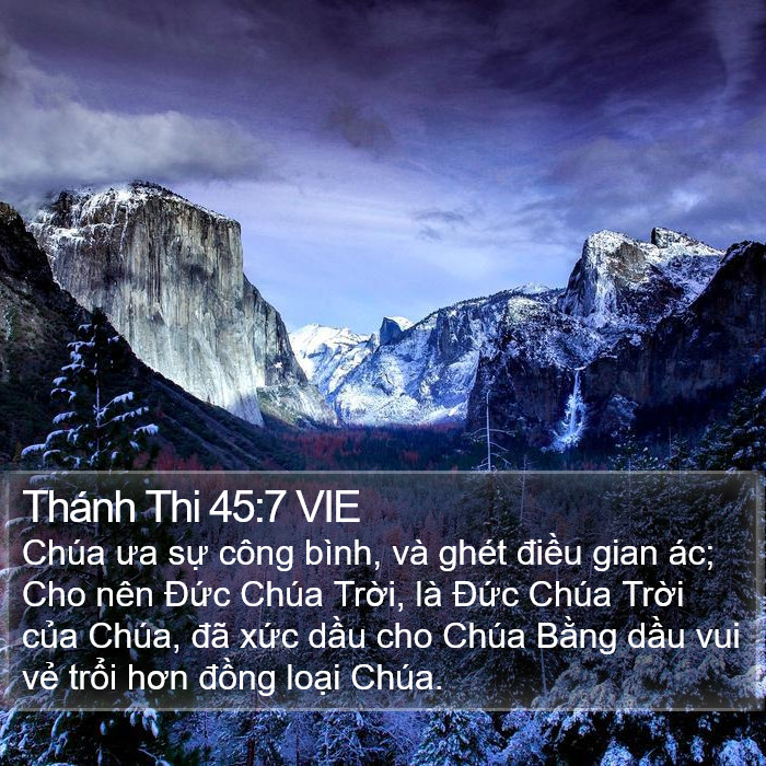 Thánh Thi 45:7 VIE Bible Study