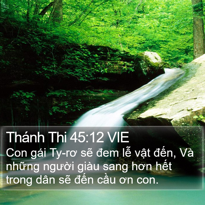 Thánh Thi 45:12 VIE Bible Study