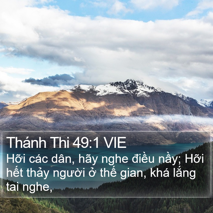 Thánh Thi 49:1 VIE Bible Study