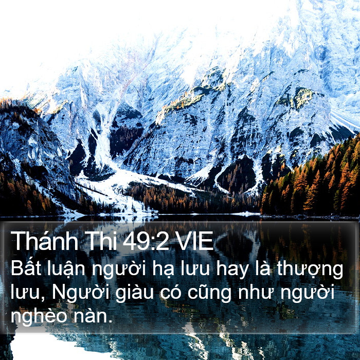 Thánh Thi 49:2 VIE Bible Study